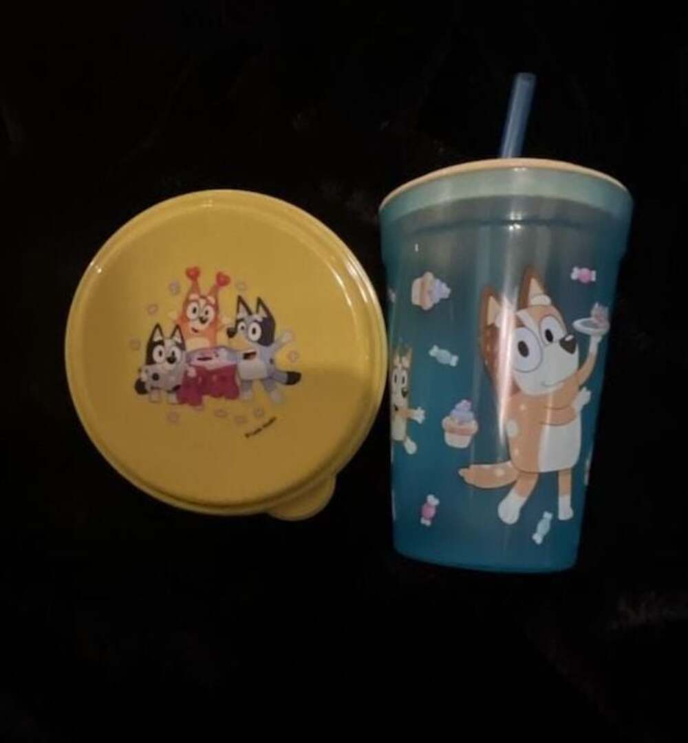 Zak Designs Bluey Character Snack Container and Kelso Tumbler Set